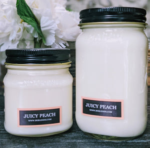 Juicy Peach Soy Candles and Wax Melts