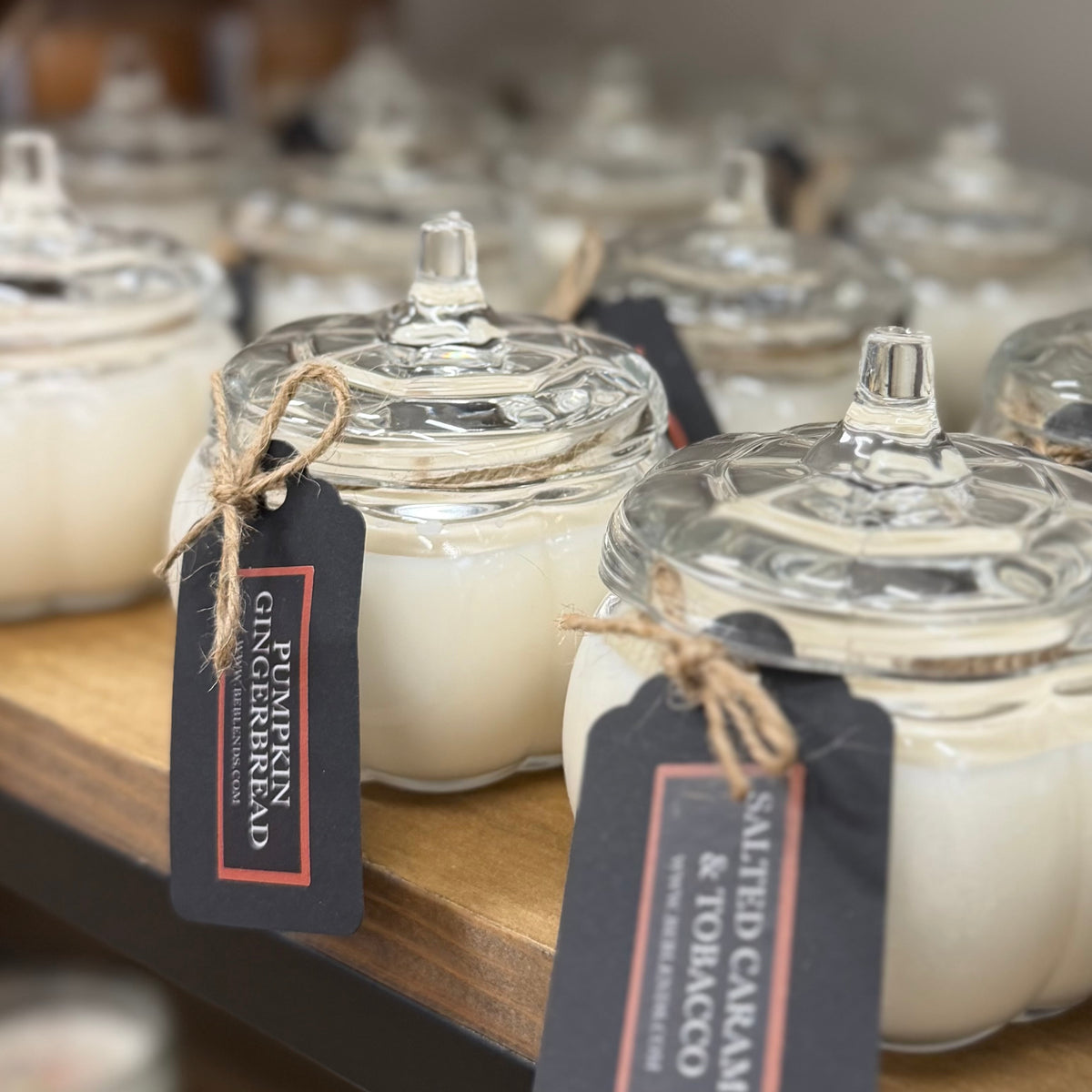 5 oz Clear Pumpkin Soy Candle | Fall Candle & Gift