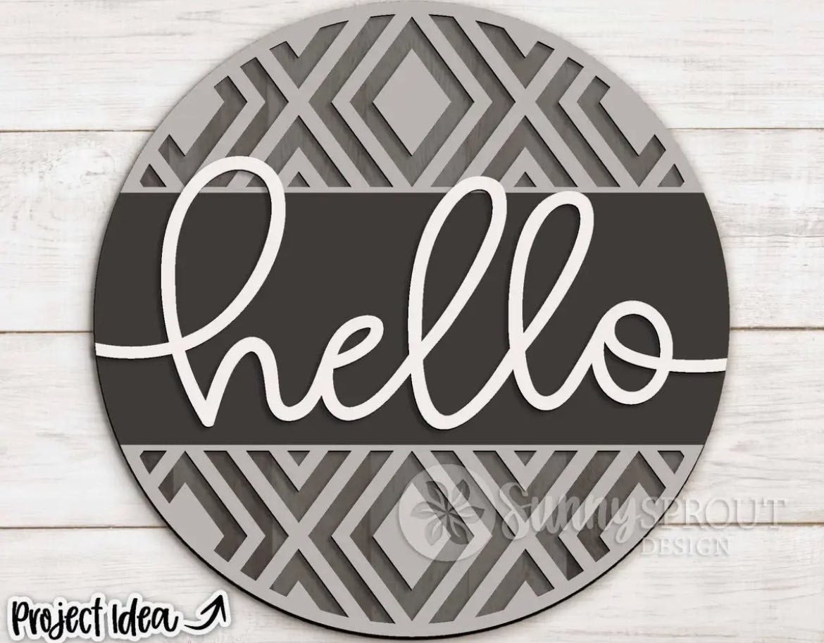 Hello Door Sign Workshop