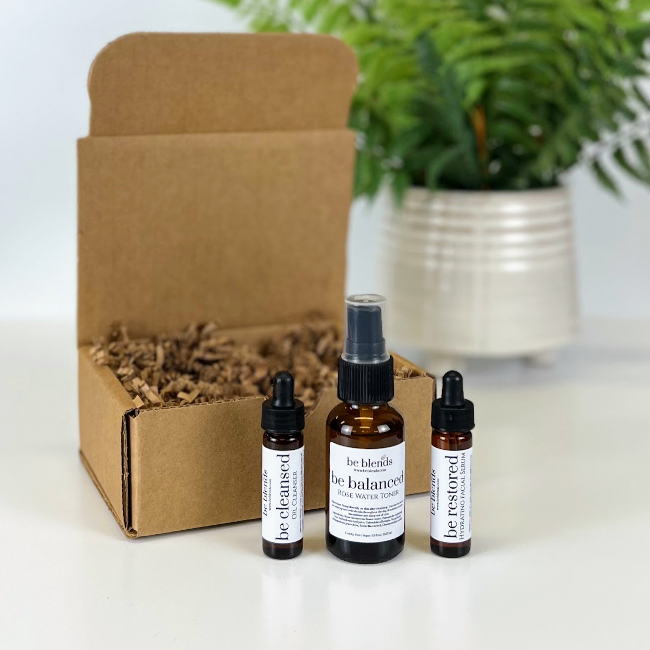 Facial Discovery Set | TSA-Approved Travel Skincare Set with Cleanser, Toner & Hydrating Serum | Facial Gift Set Bundle