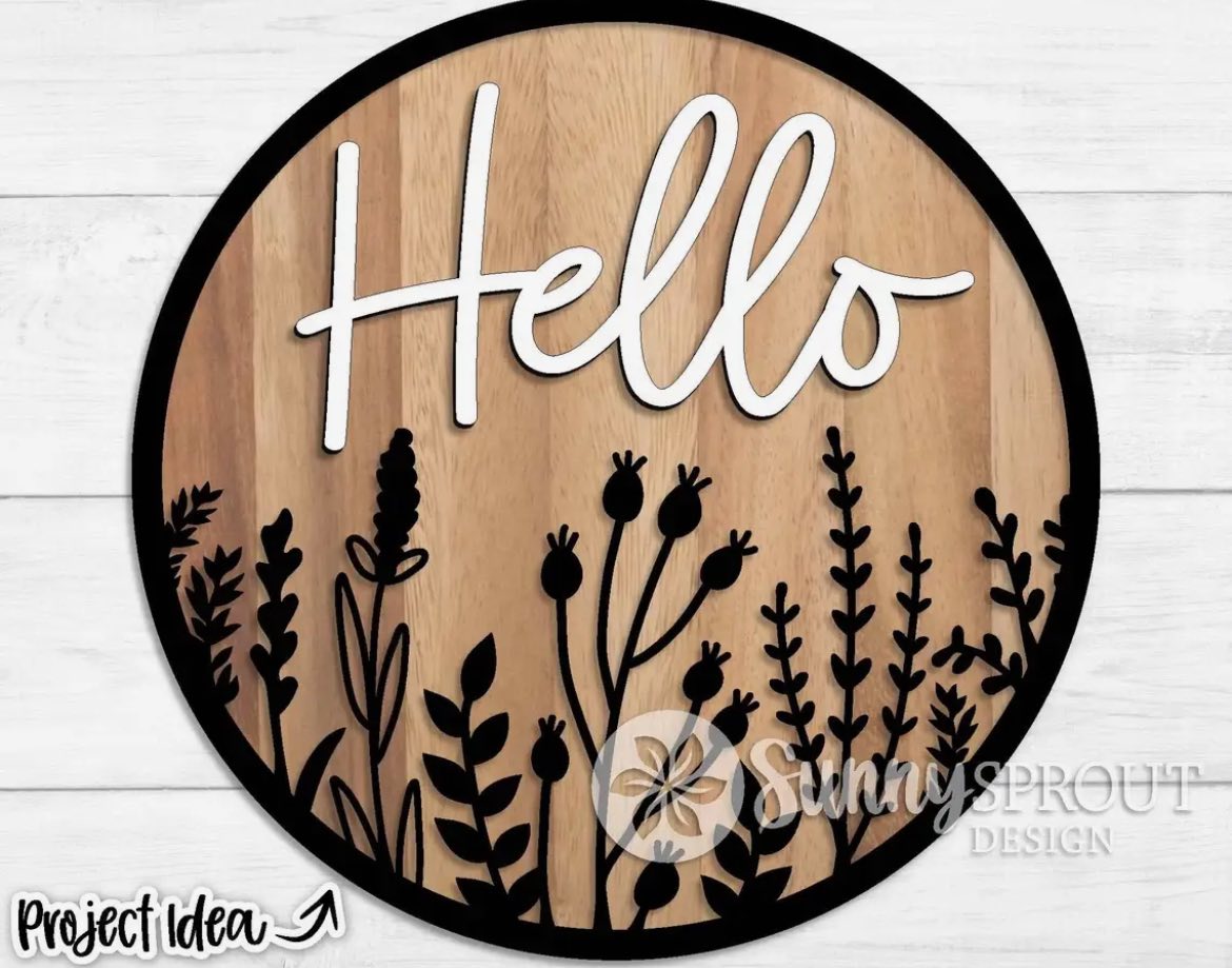 Hello Door Sign Workshop