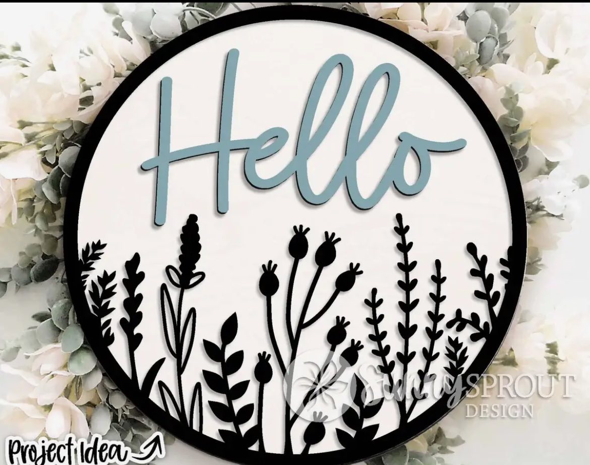 Hello Door Sign Workshop