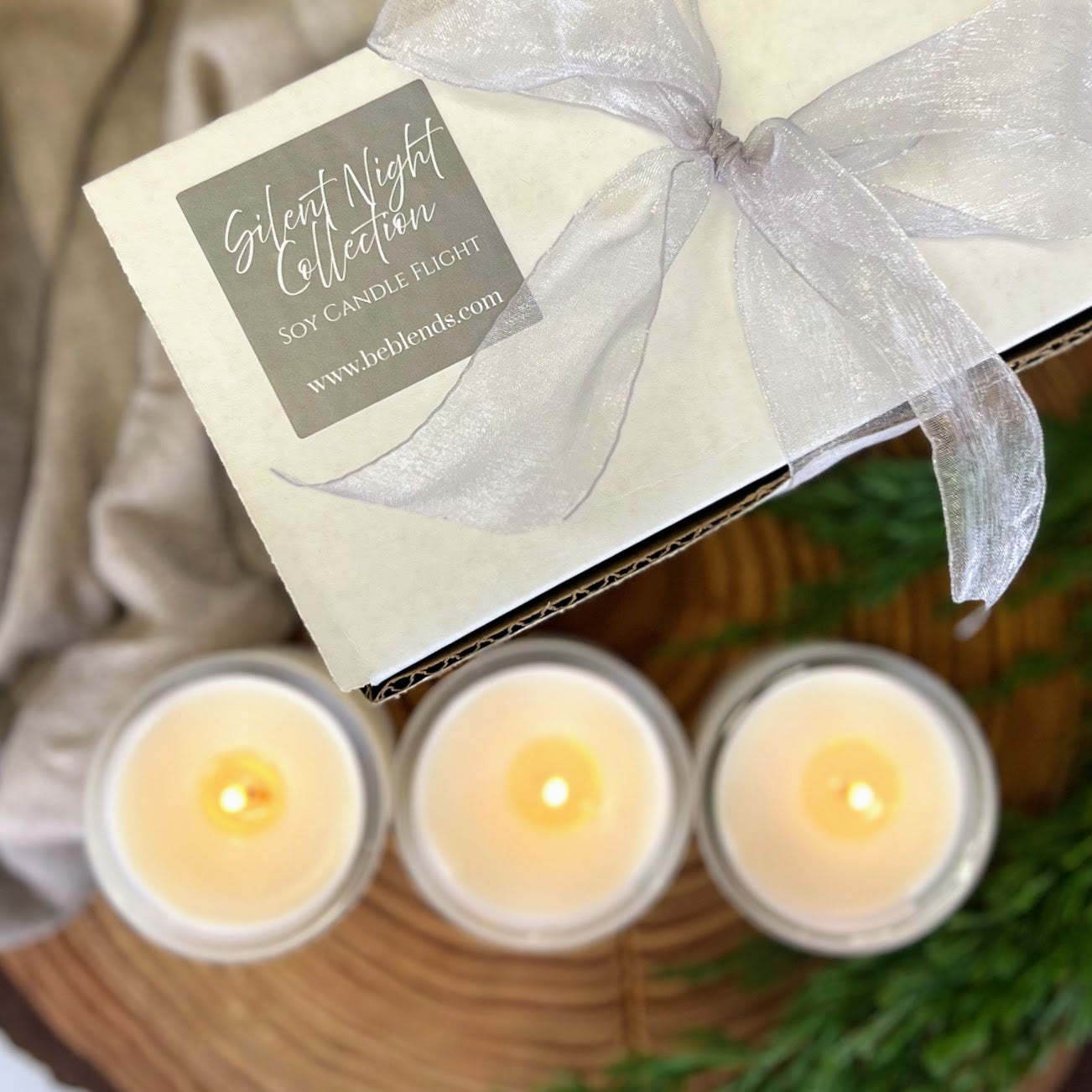 Silent Night Collection Soy Candle Flight Gift Set