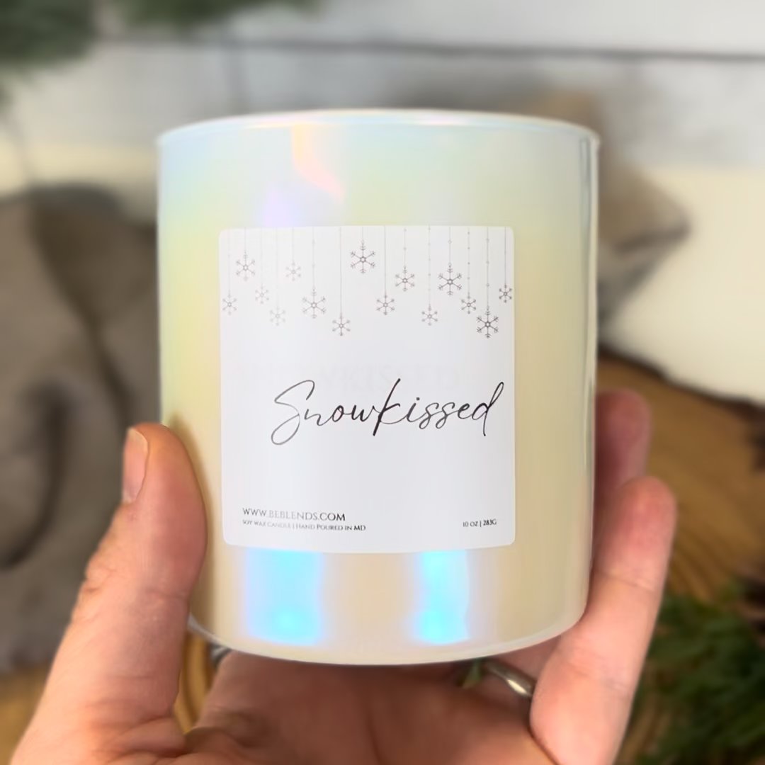 Snowkissed Iridescent Jar Soy Candles