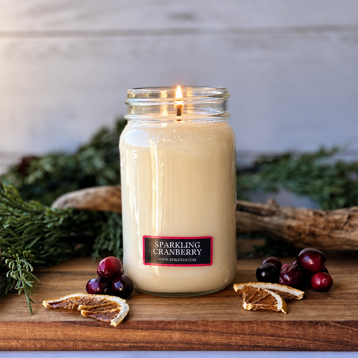 Sparkling Cranberry Soy Candles and Wax Melts
