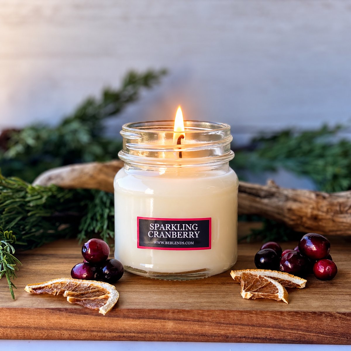 Sparkling Cranberry Soy Candles and Wax Melts