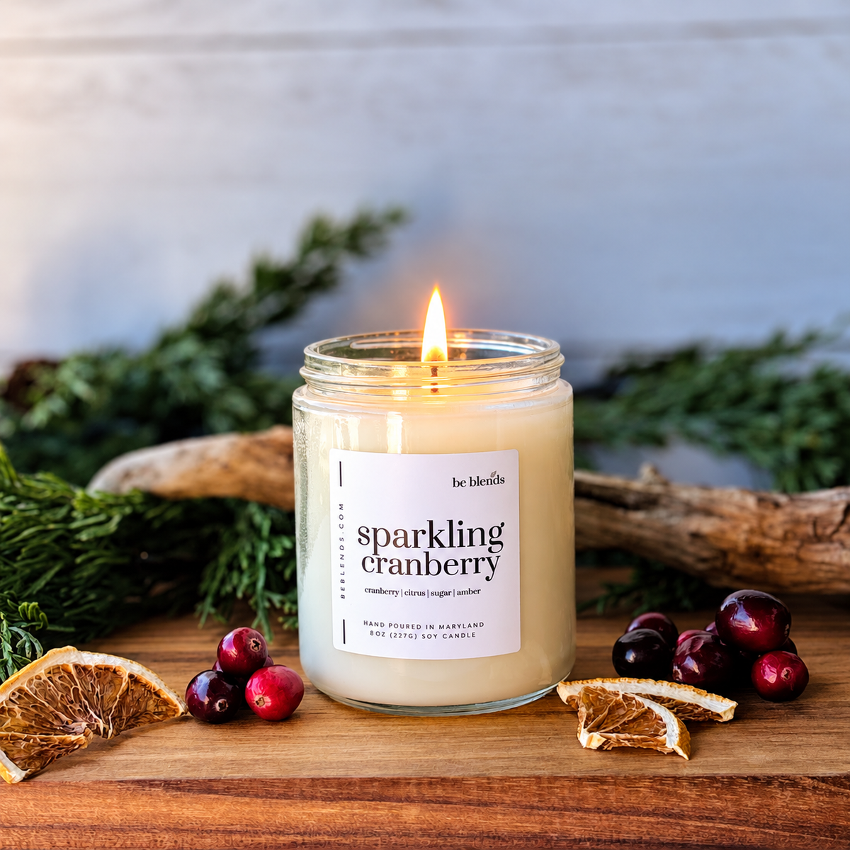Sparkling Cranberry Soy Candles and Wax Melts
