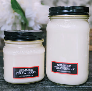 **Limited Run** Summer Strawberry Soy Candles and Wax Melts